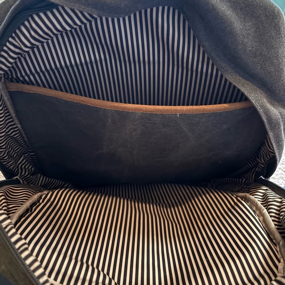 Travelon Charcoal and Tan Backpack - Picture 6 of 8